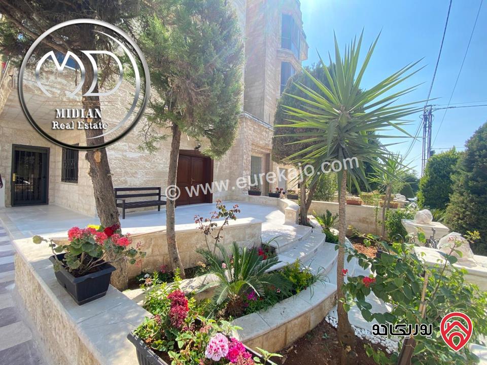 شقة ارضية فارغة للايجار في عمان - خلدا العوجانية مساحة 190م مع ترس و حديقة 120م تشطيبات و ديكورات عصرية فاخرة