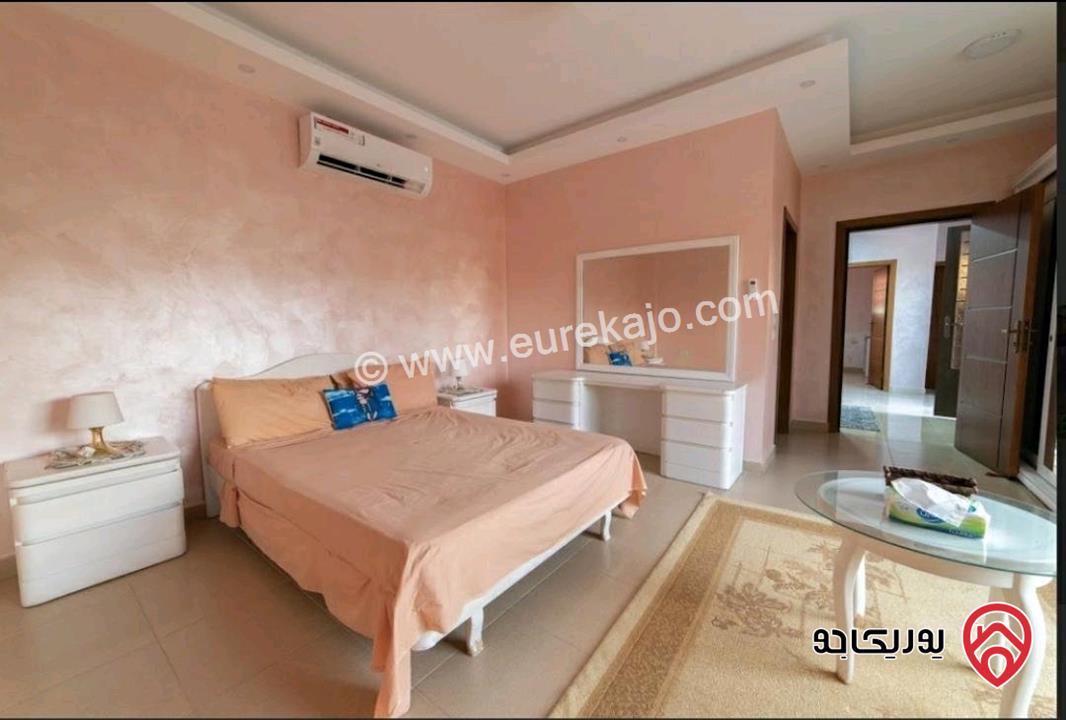 شـاليه مـفروش مساحة الأرض 550م والبناء 150م للبيع في البحر الميت منطقة الشونة الجنوبية الجوفة