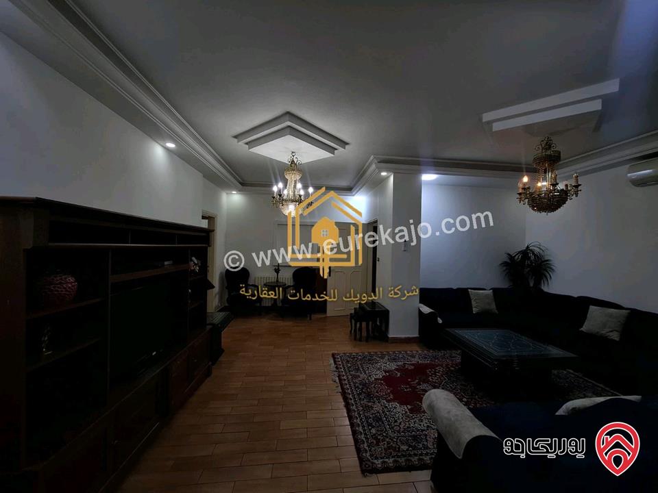 شقة مفروشة طابق أرضي 200م للإيجار في عمان-  ام اذينة 