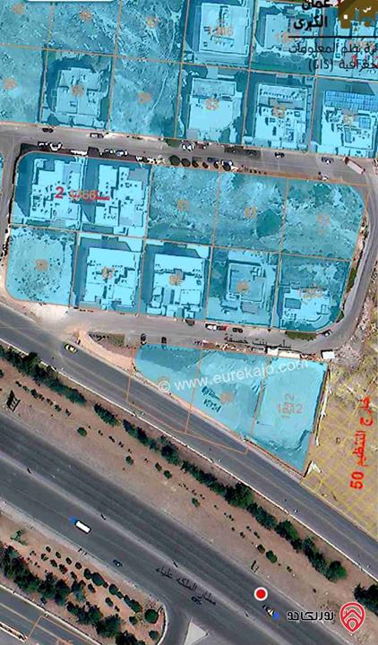 قطعة أرض مساحة 1 دونم و 150م للبيع في عمان - طريق المطار 