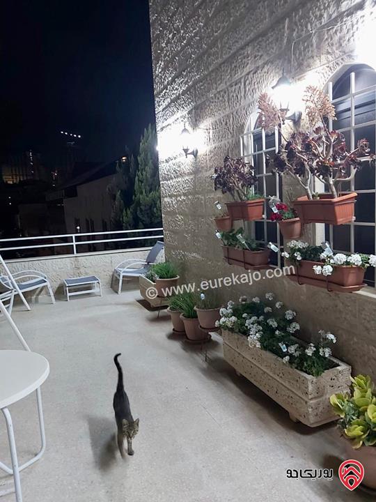 شقة طابقية شبه ارضية مساحة 287م داخلي و 85م خارجي للبيع في عمان - الشميساني 