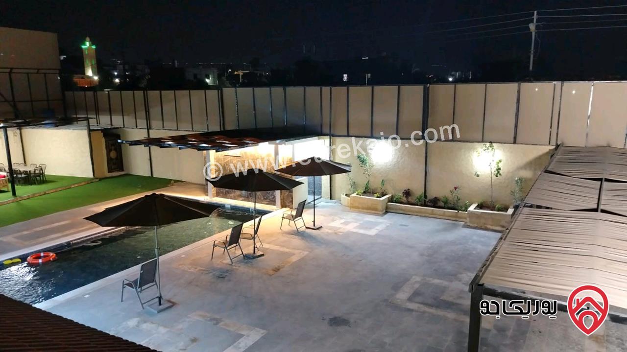 مزرعة مساحة الأرض 1 دونم والبناء 85م للبيع في البحر الميت - الشونة الجنوبة 