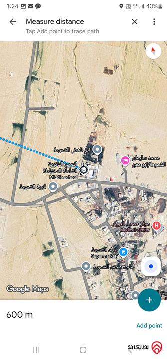 قطعة أرض مساحة 3 دونم و 469م للبيع من أراضي جنوب عمان - ضبعة
