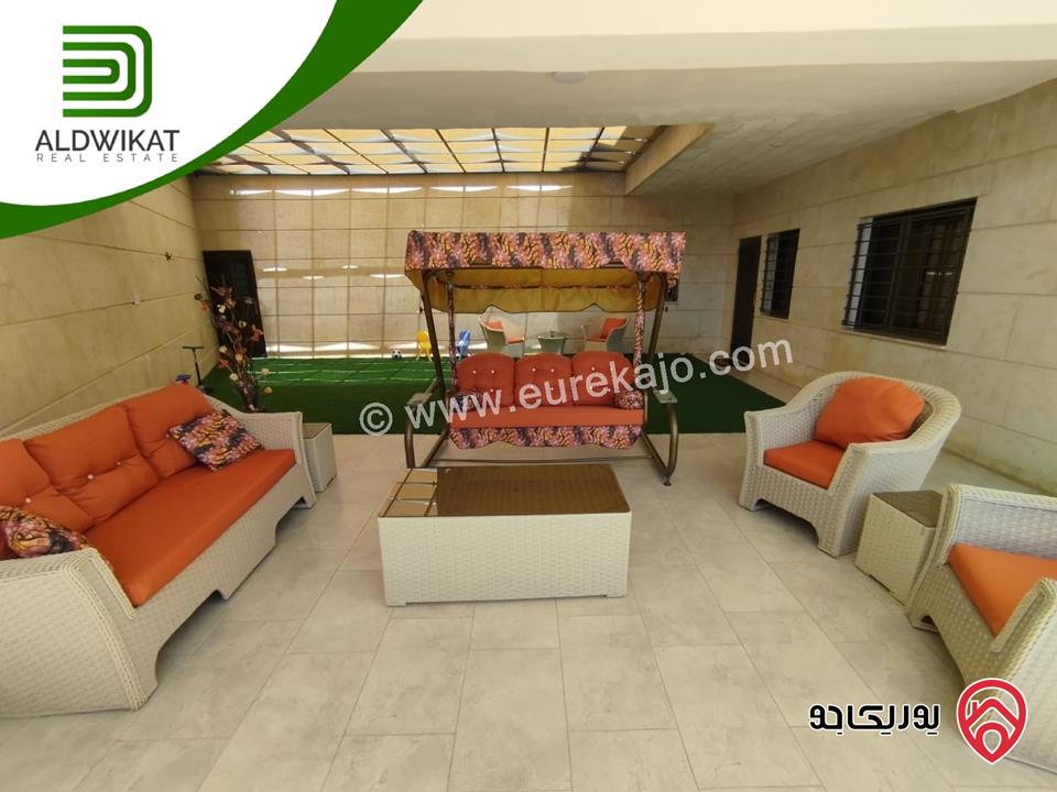 شقة طابق ارضي مساحة البناء 195م ومساحة الحديقة 300م للبيع في عمان - مرج الحمام