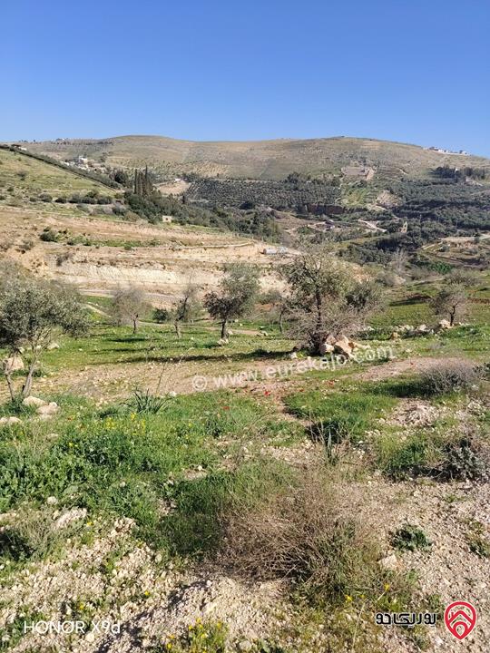 قطعة ارض مساحة 3400م للبيع في جرش على شارع جرش الزرقاء الرئيسي