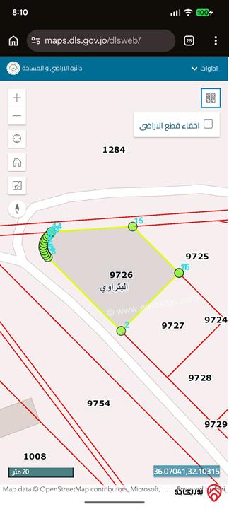 قطعة أرض مساحة 750م للبيع في الزرقاء - البتراوي الجنوبي