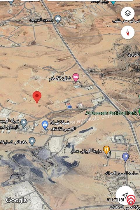 قطعة ارض صناعات خفيفة مساحة 5400م للبيع في عمان - منطقة أحد