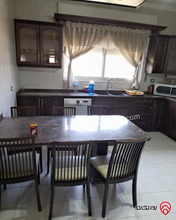 شقة مفروشة شبه أرضية مساحة 230م للايجار في عمان - عبدون