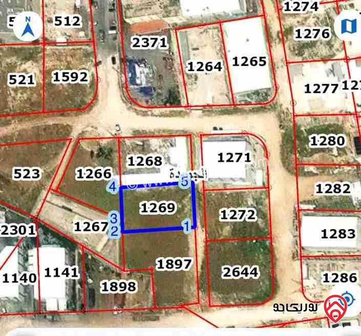 قطعة ارض مساحة 1 دونم و 4م للبيع في عمان - الجويدة 