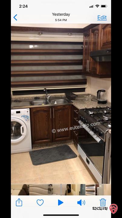 شقة مفروشة مساحة 90م طابق أول للإيجار في عمان - ضاحية الرشيد مربع العائلات من المالك مباشرة 