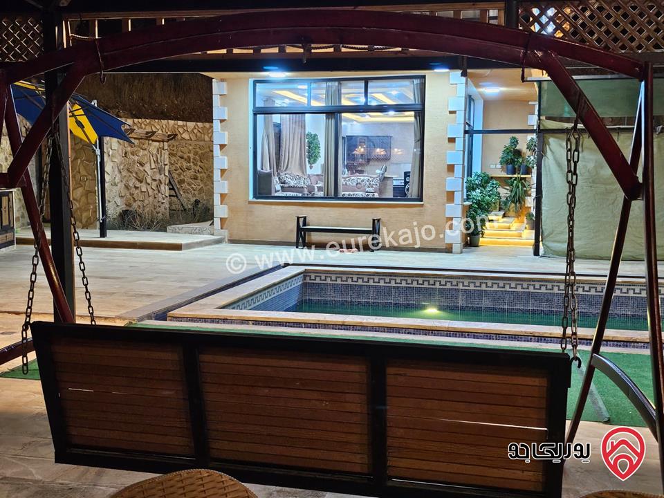 مزرعة مساحة الأرض 3 دونم و 620م والبناء 150م للبيع في السلط – منطقة الصبيحي