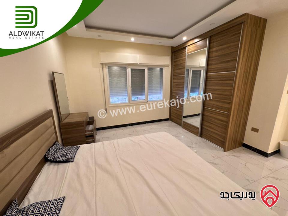 شقة شبه ارضي مفروشه للايجار في عمان - عبدون مساحة داخليه 186م والحديقة 100م موقع مميز تصلح للسفارات والهيئات الدبلوماسية