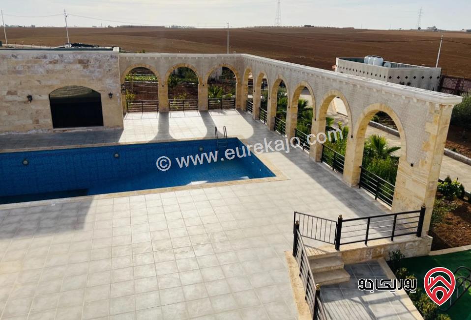 مزرعة مساحة الأرض 4000م والبناء 160م للبيع في عمان - حوارة	