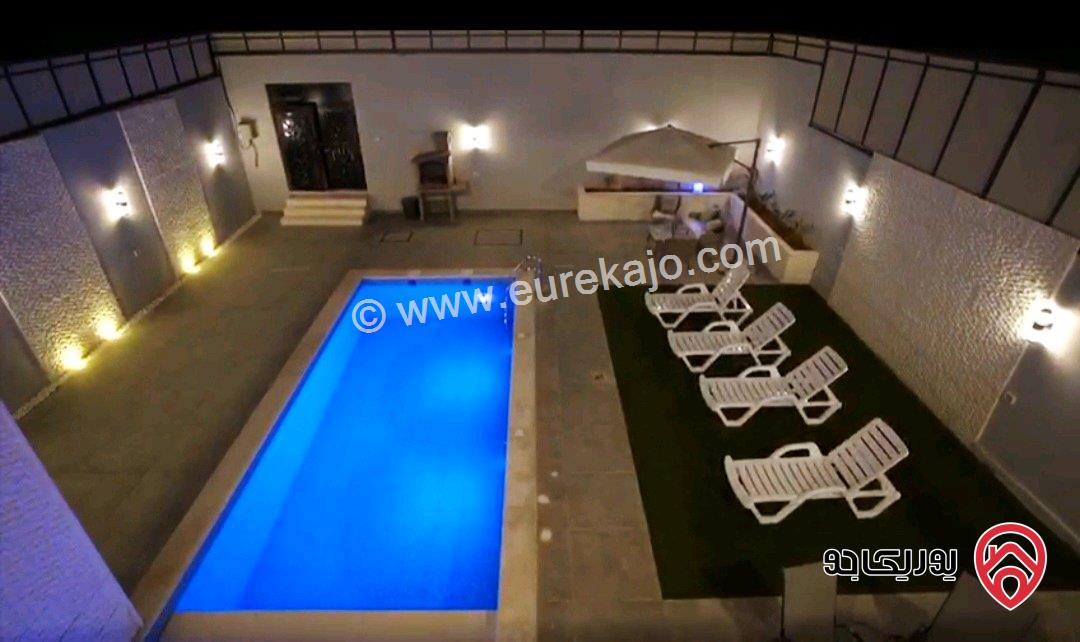 شاليه فخم مساحة الأرض 288م والبناء 120م للبيع في البحر الميت - جوفة الكفرين