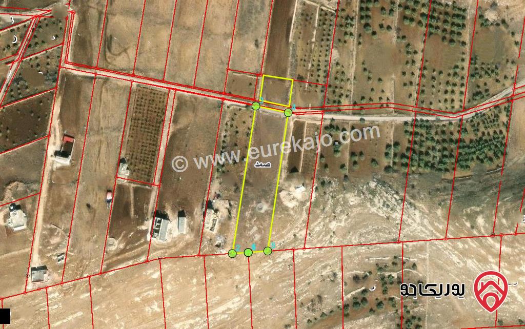 قطعة ارض مساحة 5 دونم و 438م للبيع في اربد - منطقة المزار الشمالي 