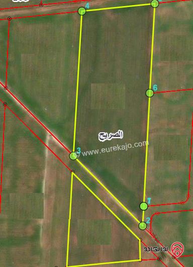 ارض للبيع 2800م في اربد - الصريح حوض التلاوية الشرقية 
