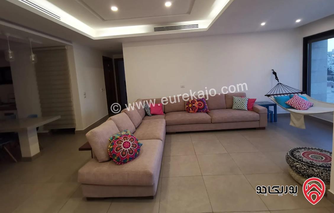 شقة فاخرة مساحة 115م مفروشة للايجار في عمان - عبدون