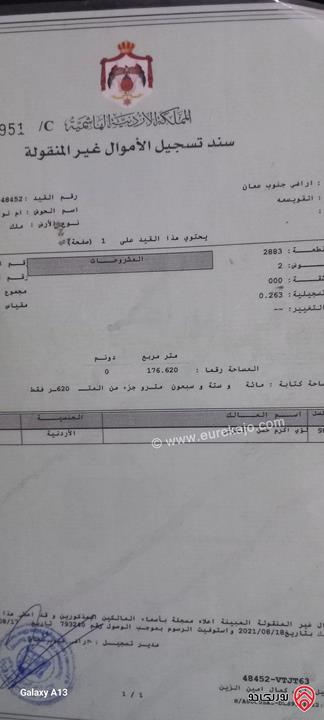 منزل مساحة 240م على أرض 176م للبيع في عمان - أم نوارة 