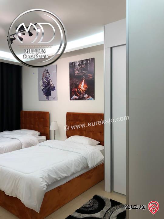 شقق مفروشة للايجار في عمان - ام السماق مساحات 100م & 140م تشطيبات وديكورات فندقية فرش فاخر بأسعار مميزة