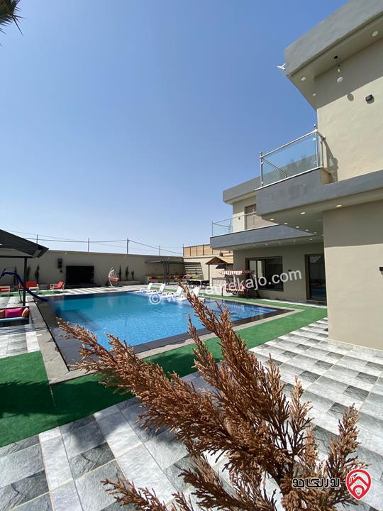   شاليه فيلا مياس للايجار اليومي في البحر الميت - البحيرة