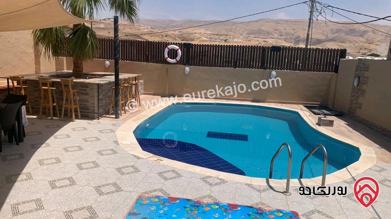 مزرعة مساحة البناء 100م على أرض 4 دونم و 952م للبيع في البحر الميت - الروضة