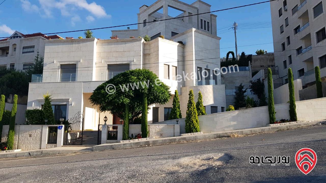 فلل متلاصقة عدد 2 مساحتهم 1250م على أرض 1300م للبيع في عمان - مرج الحمام