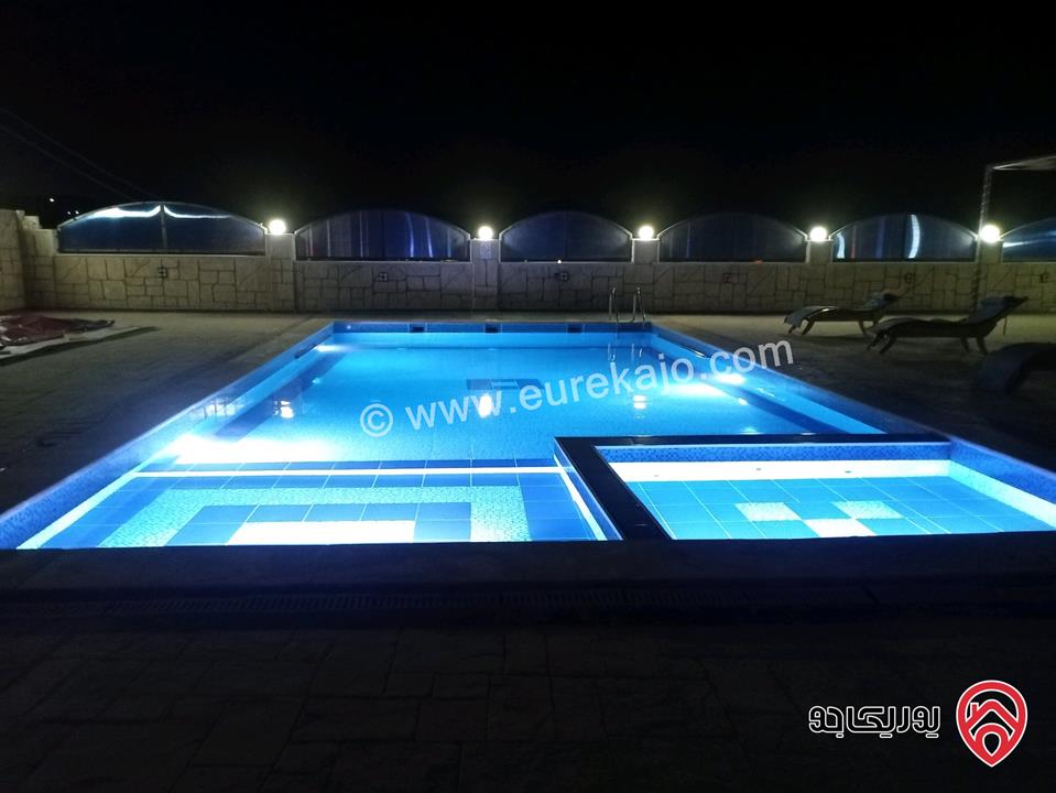 مزرعة مساحة الأرض 4000م والبناء 100م للبيع في الزرقاء - بيرين	