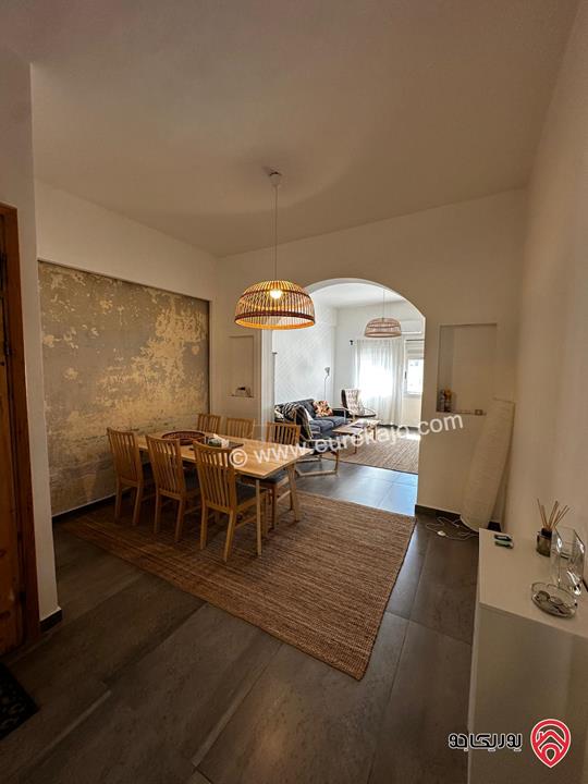 شقة مفروشة طابق أرضي مساحة 117م للايجار في عمان - اللويبدة