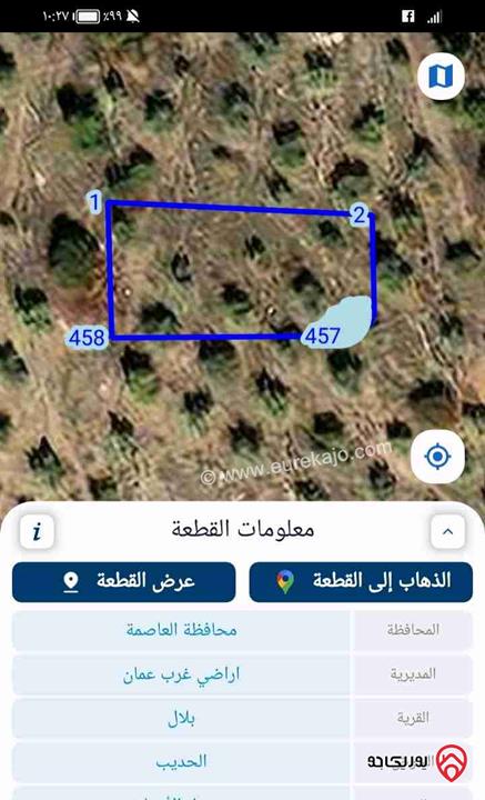 ارض مساحة 737م للبيع في عمان - منطقة بدر الجديدة 