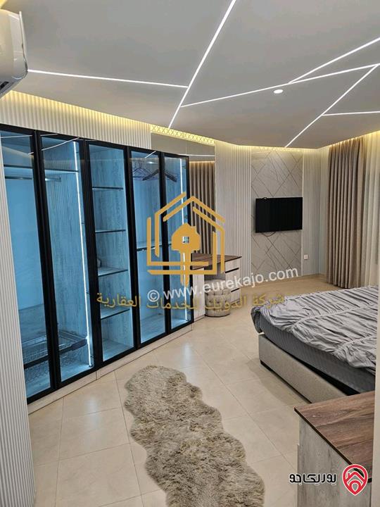 شقة مفروشة فاخرة سوبر ديلوكس مساحة 110م طابق أول للايجار في عمان - دير غبار 