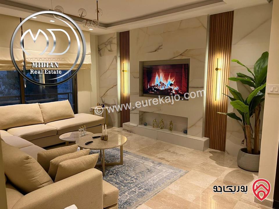 شقة شبه ارضي للبيع في عمان - دابوق مساحة 130م تشطيبات و ديكورات عصرية فاخرة اطلالة جميلة بسعر مميز جداً