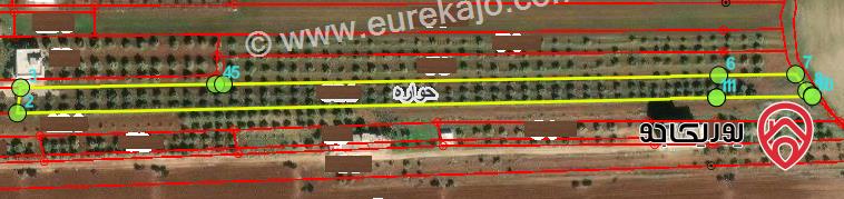 ارض 3826م قوشان مستقل للبيع في اربد - من اراضي حوارة ضمن حوض البور 