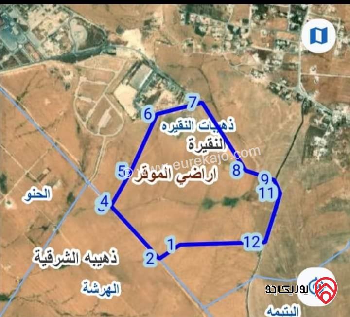 أرض مساحة 592 دونم للبيع - جنوب عمان - الزميلة