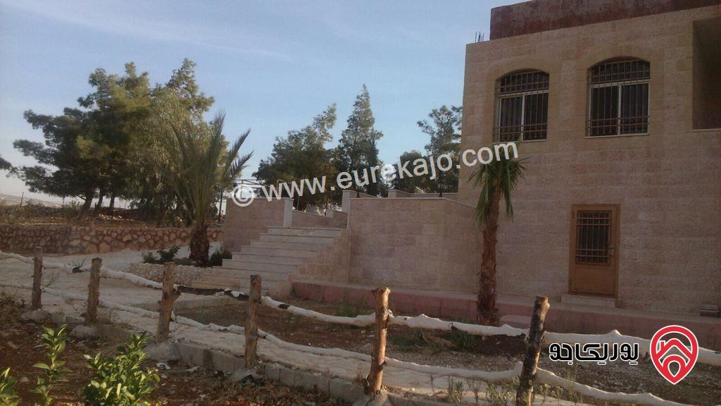 مزرعة مساحة الأرض 5 دونم و 282م والبناء 149م للبيع في جرش - الكتة