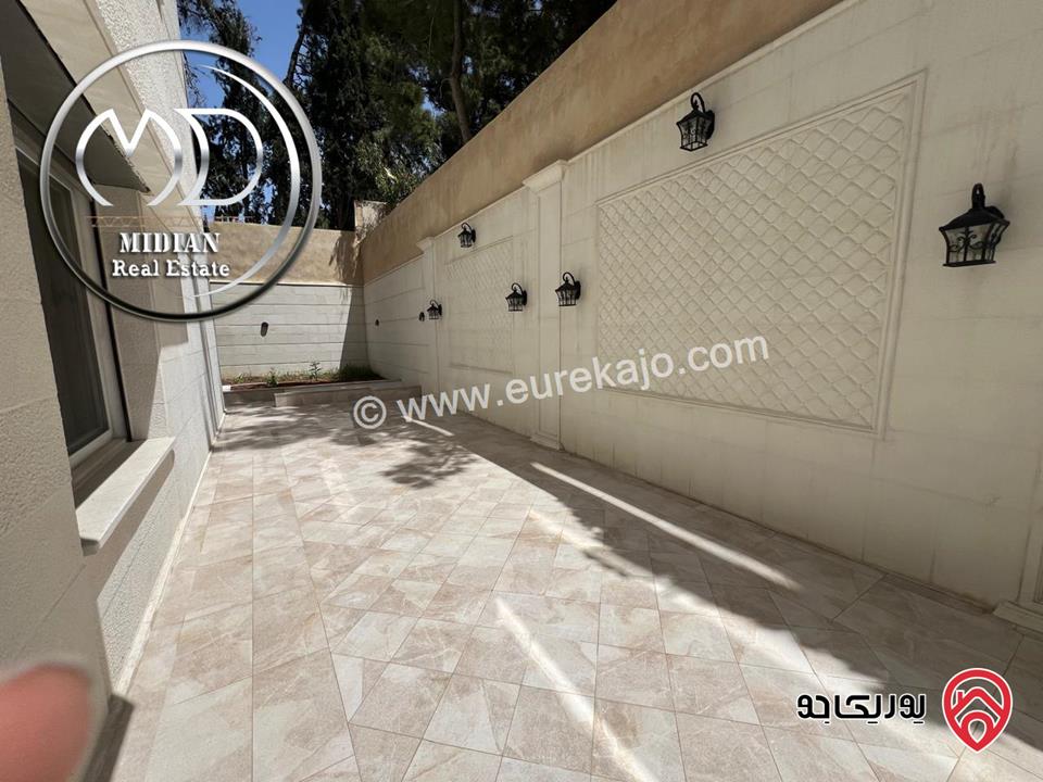 شقق أرضية جديدة للبيع في عمان - الرابية مساحات 210م & 250م مع تراسات و حدائق تشطيبات ديكورات عصرية فاخرة بأسعار مميزة