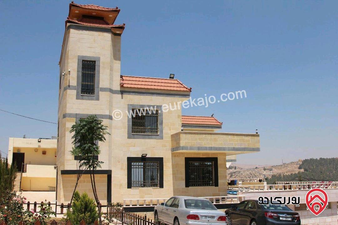 مزرعة مساحة الأرض 9 دونم و 500م والبناء 370م للبيع في المفرق - منطقة دحل
