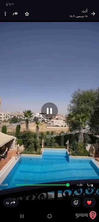 فيلا مساحة 1500م على أرض 1600م للبيع في عمان - الظهير