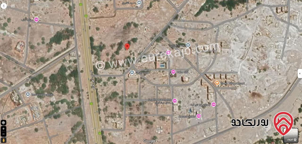 قطعة ارض تجاري مساحة 653م للبيع من اراضي الشونة الجنوبية - السويمة واجهة على الشارع 