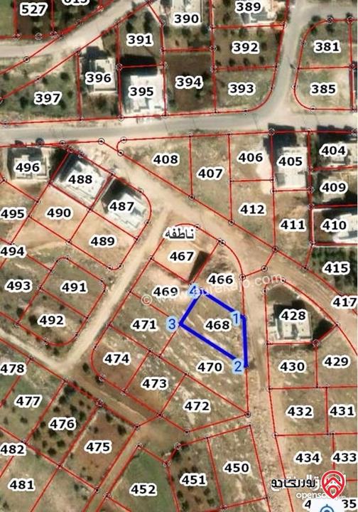 قطعة ارض مساحة 730م للبيع في اربد - ناطفة