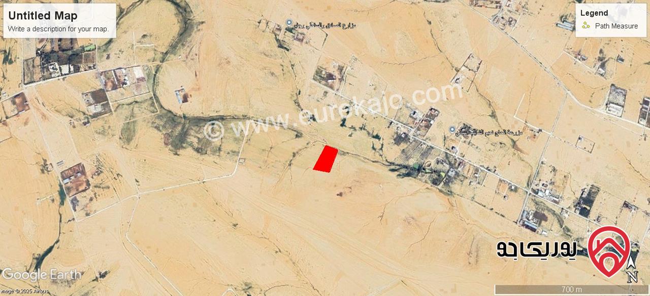 أرض استثمارية مساحة 10 دونم و 500م للبيع في الموقر – حوض المطبة