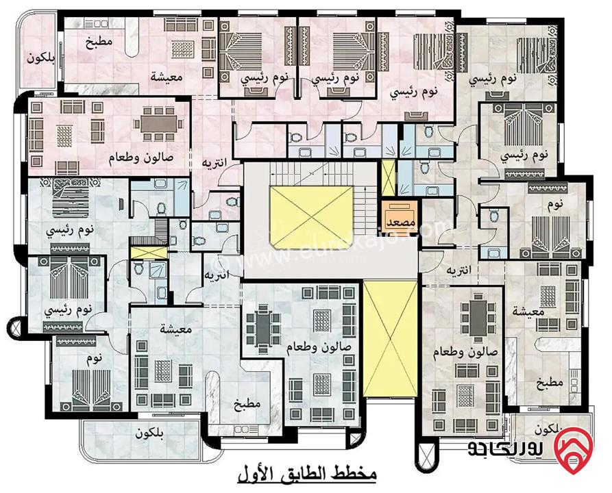 شقق فاخرة مساحة 170م/ 175م / 180م للبيع في عمان - ام اذينة