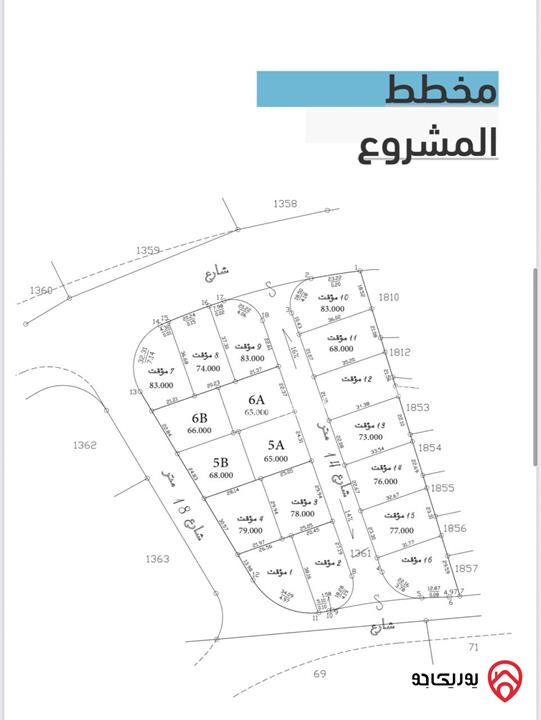أرض مساحة 750م للبيع في عمان - شفا بدران