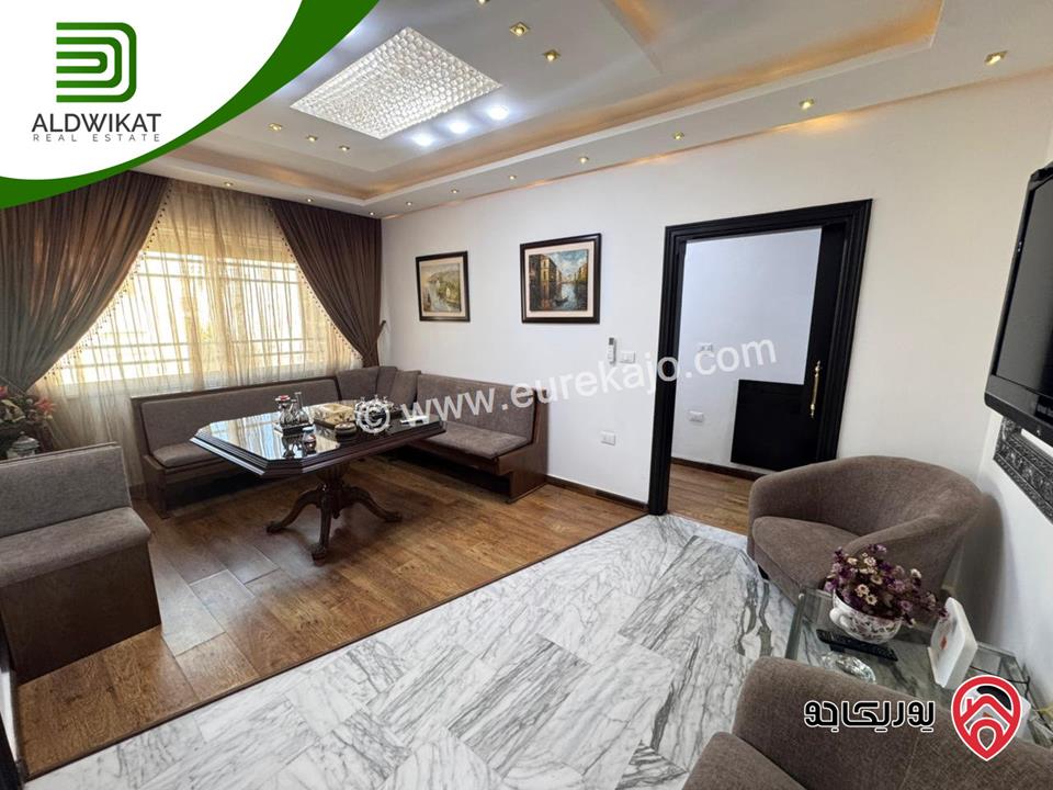 شقة مفروشة للبيع او للايجار في عمان - الصويفية طابق ثالث مساحة 160م ومساحة الترس 10م موقع مميز