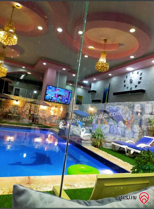 شاليه مرتب للايجار اليومي في الرامة - البحر الميت 