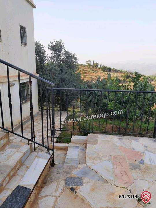 مزرعة زيتون مساحة الأرض 8 دونم و 300م و البناء مساحة 100م للبيع في السلط