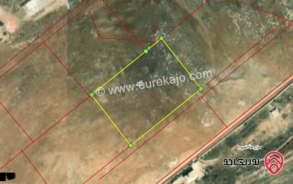 قطعة ارض مساحة 4453م للبيع في اربد - كبر مطلة على طريق اربد عمان 