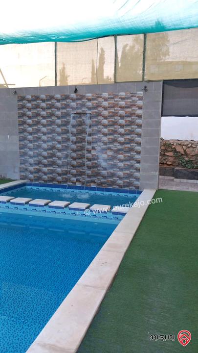 مزرعة مساحة الأرض 5 دونم و 150م عليها بناء 200م للبيع في المفرق