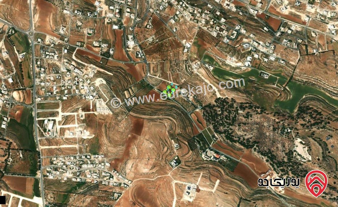 قطعه ارض للبيع من اراضي ناعور ارض مزروعة اشجار واجهة 41 م على الشارع مساحتها 1836م سعر الدونم 200 الف دينار 