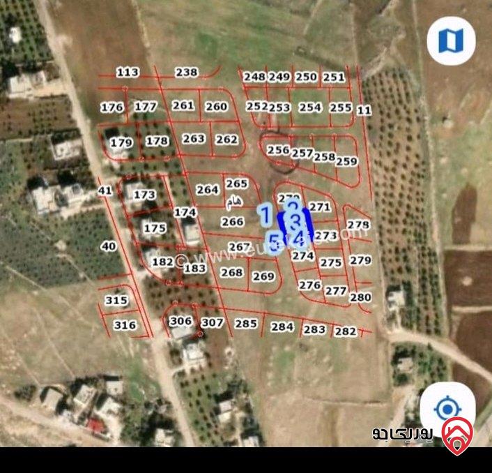 قطعة أرض مساحة 531م للبيع في اربد - هام قرب شارع المية مرتفعة 