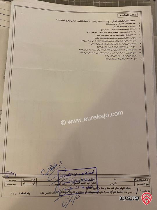 أرض مساحة 256م للبيع في عمان - الصويفية